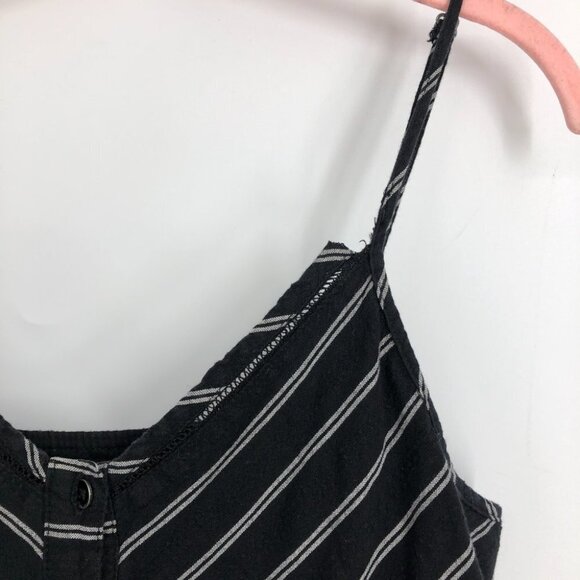 Joe Fresh Black white Striped Midi sleeveless cotton Dress size M - Picture 10 of 15